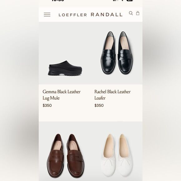 Loeffler Randall Black Leather Wedge Lug Sole Loafers Oxford Shoes - Picture 14 of 14